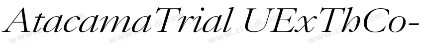 AtacamaTrial UExThCo字体转换
